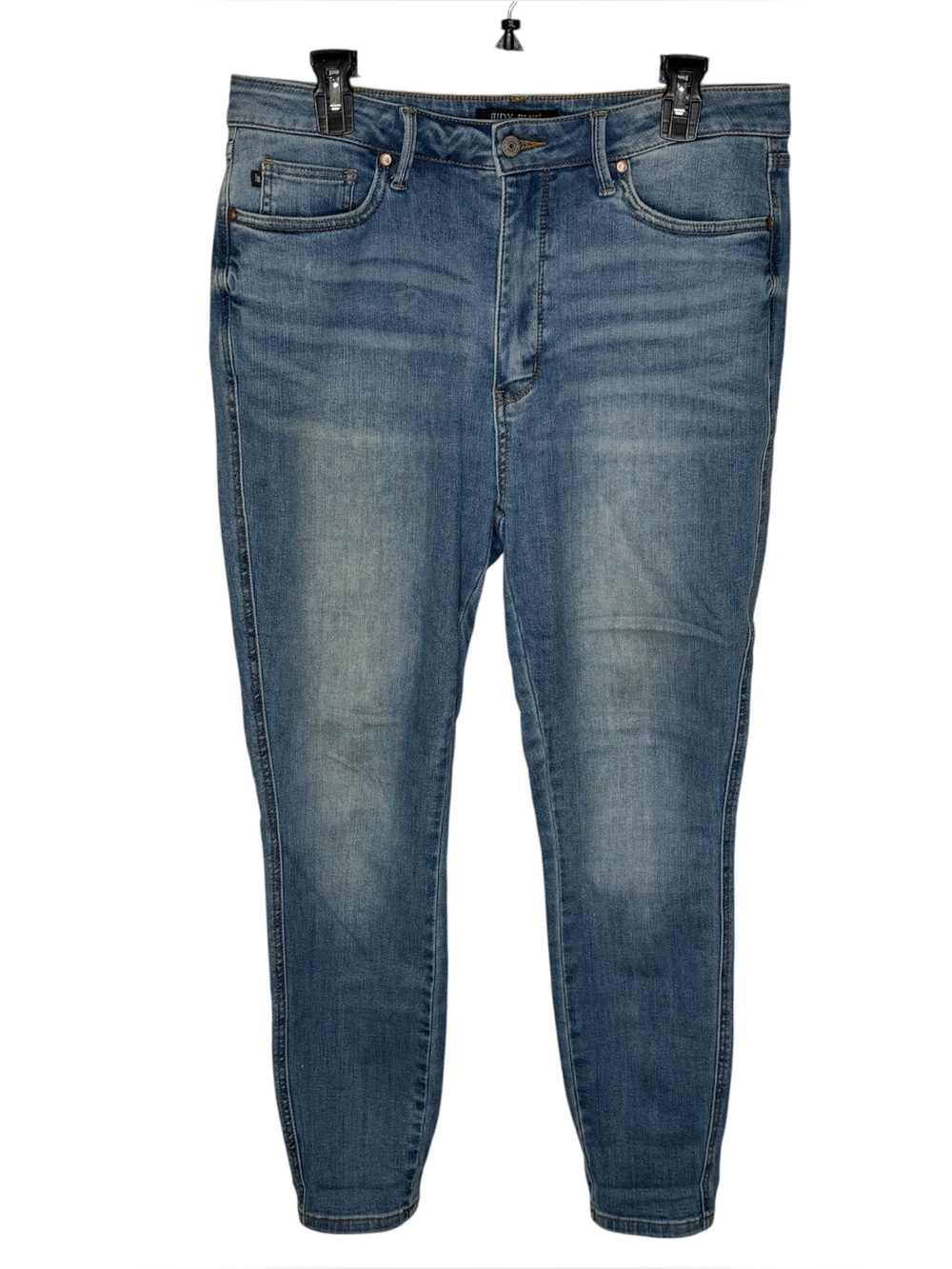 Judy Blue High Rise Skinny Jeans Size 13/31 Stretch Comfort Classic Light Wash